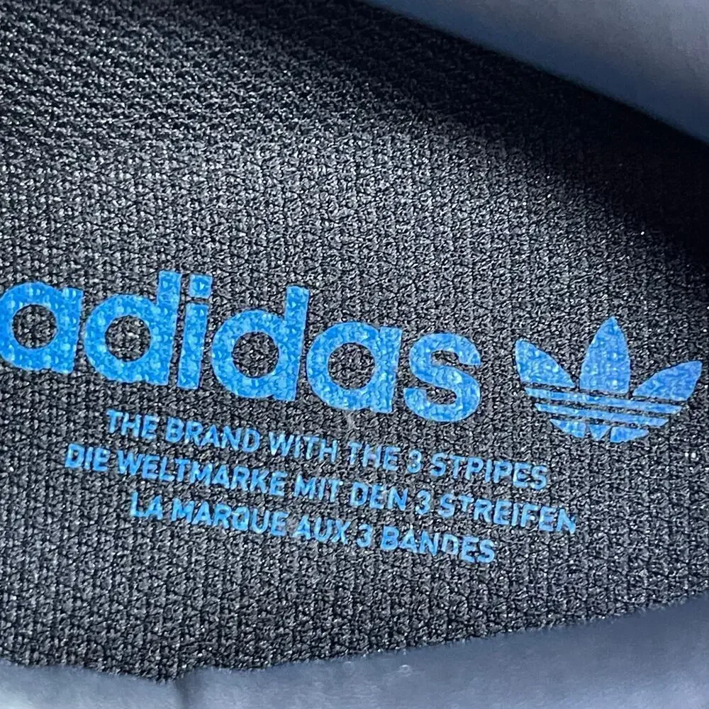 Adidas Superstar Denim Pack - Black Bright Blue sneakers size 8 New